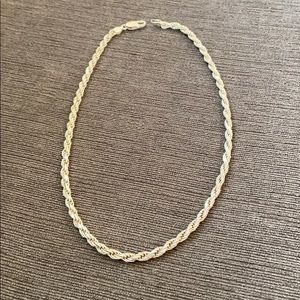 Vintage sterling rope necklace